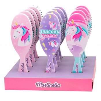 Unicorn Haarborstel groot | 12 ce assorti/display